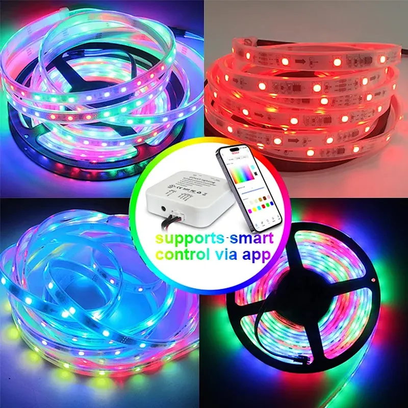 Customizable DIY Waterproof Smart RGB LED Strip Lights